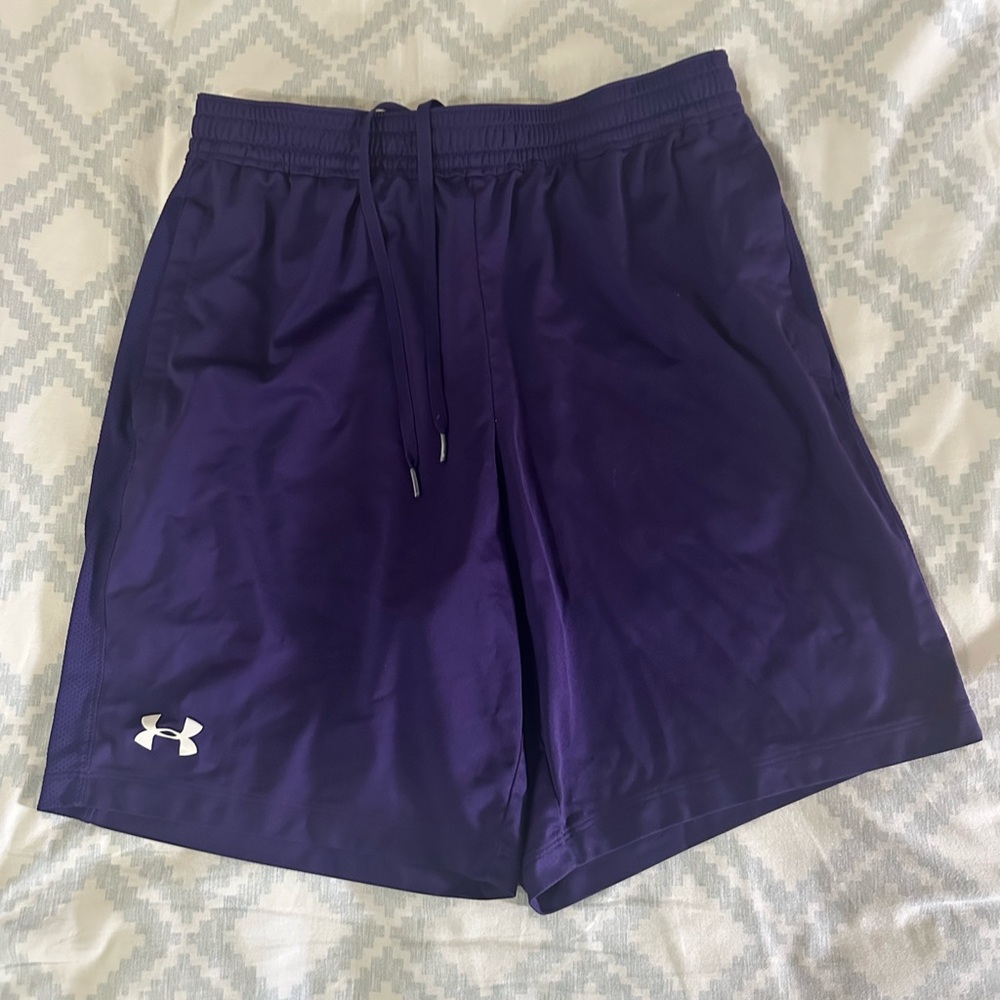 Under Armour Men's Deep Purple Athletic Shorts